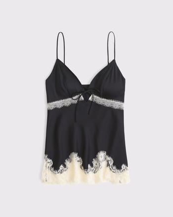 A&F Bella Long-Length Bra-Free Tie-Front Cami