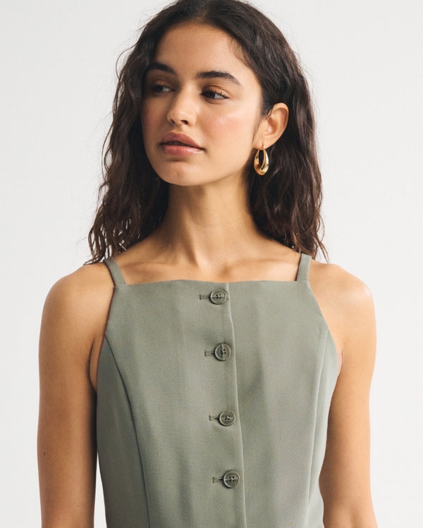 Tie-Back Button-Through Vest
