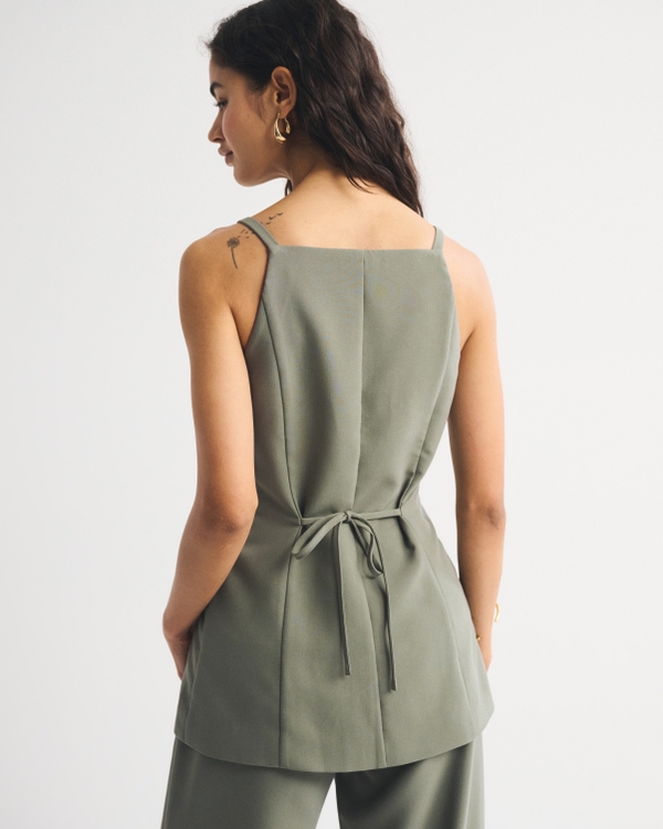 Tie-Back Button-Through Vest