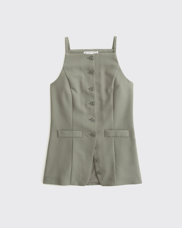 Tie-Back Button-Through Vest
