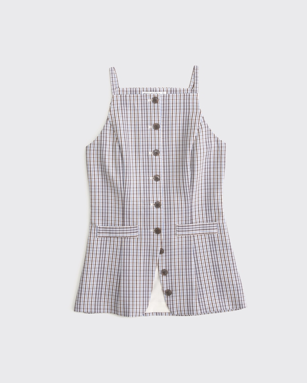 Tie-Back Button-Through Vest