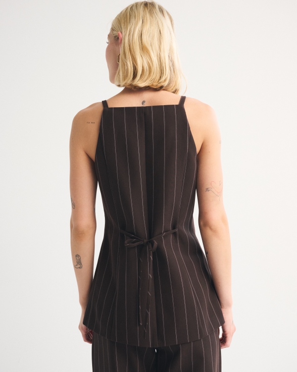 Tie-Back Button-Through Vest