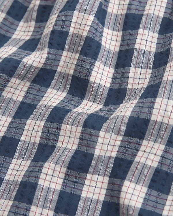 Button-Through Short-Sleeve Blouse