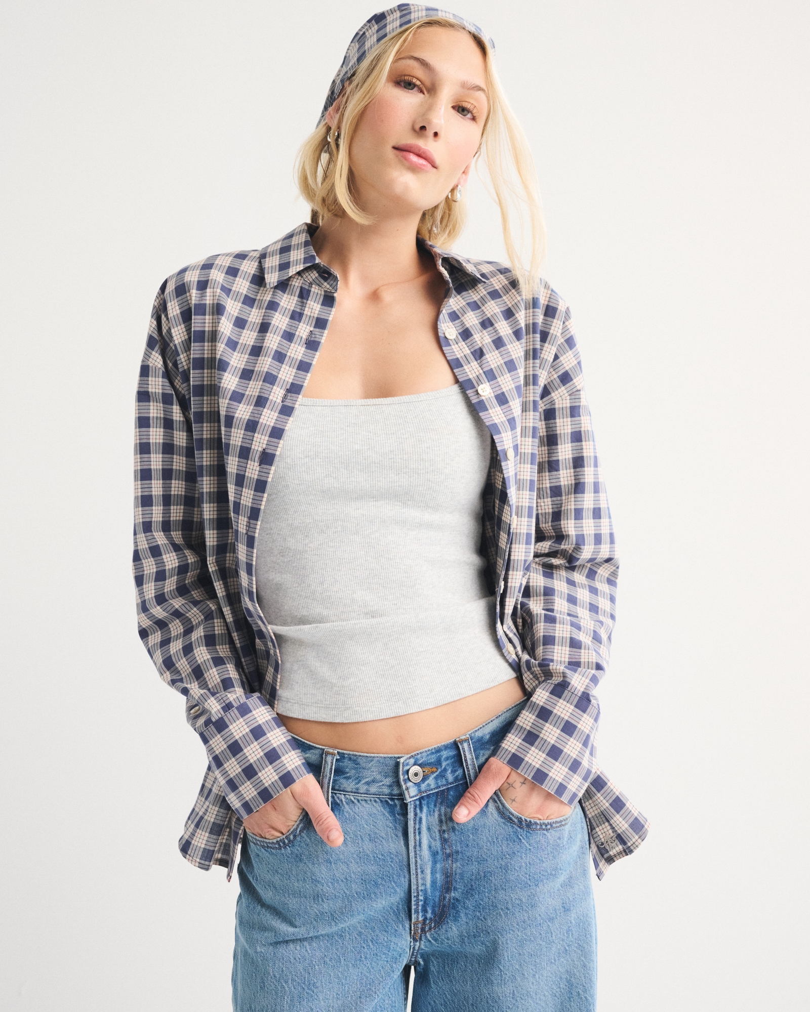 Oversized Shirt & Scarf