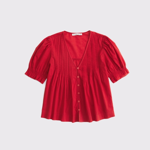 Женские блузки Abercrombie & Fitch Short-Sleeve Button-Through Blouse
