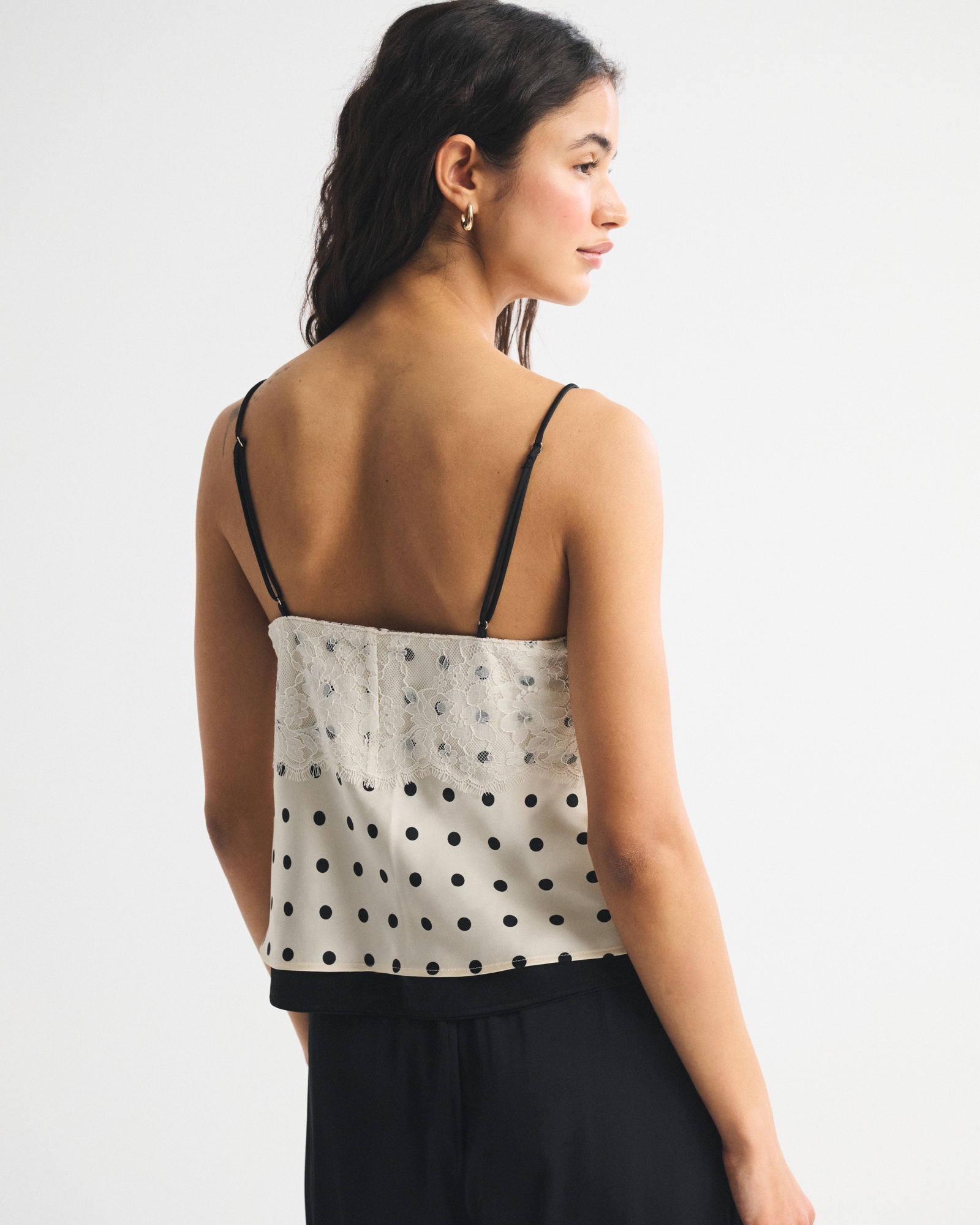 A&F Bella 2-in-1 Reversible Tie-Front Cami