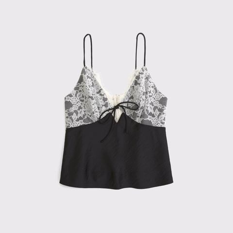 Женские топы Abercrombie & Fitch A&F Bella 2-in-1 Reversible Tie-Front Cami