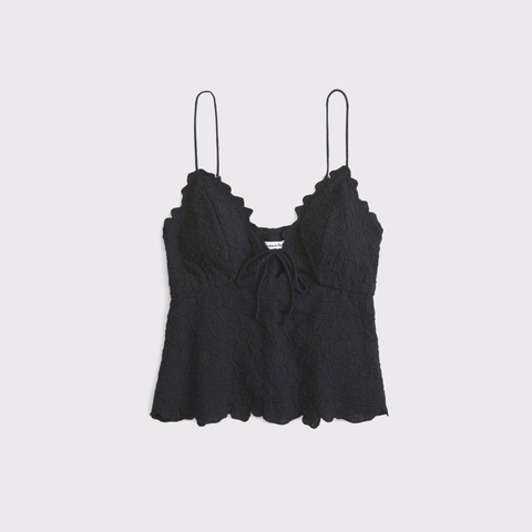 Бра Blend, с топом на бретелях, лён — Abercrombie & Fitch