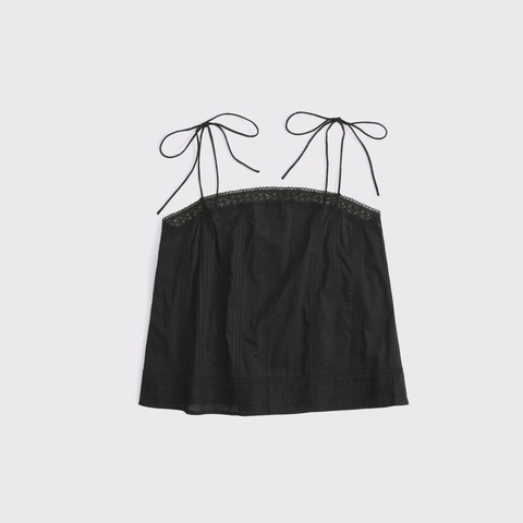Женские топы Abercrombie & Fitch Embroidered Tie-Strap Cami
