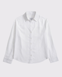 Oversized Linen-Blend Shirt