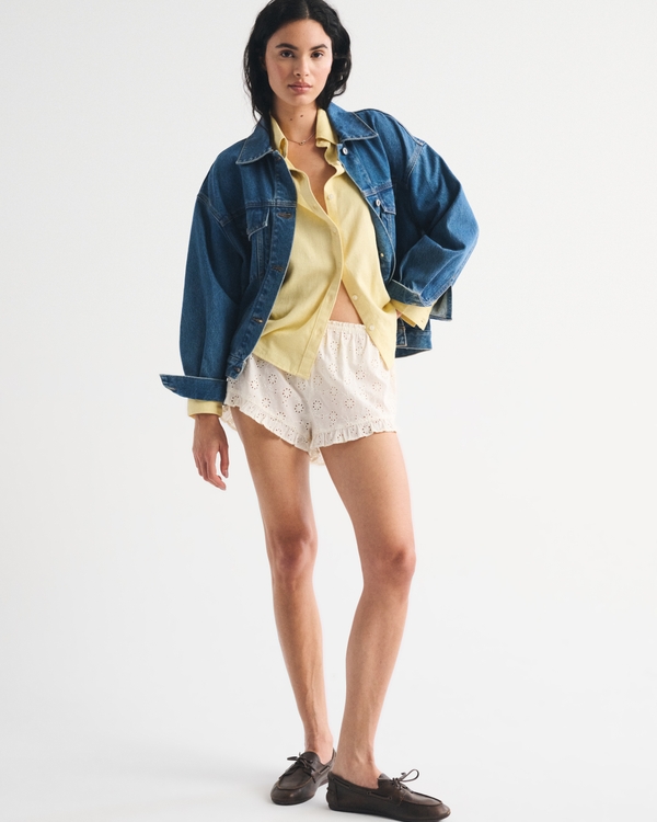 Oversized Linen-Blend Shirt