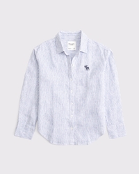 Oversized 100% Linen Icon Shirt