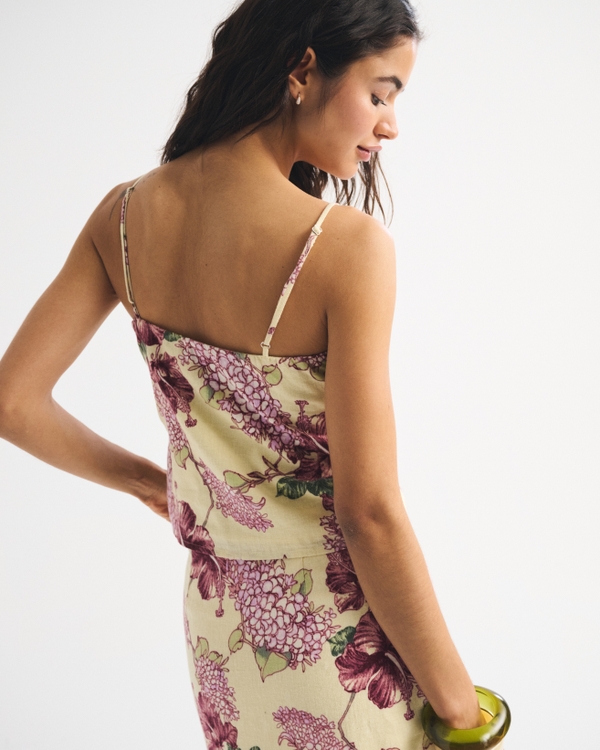 The A&F Bella Bra-Free Linen-Blend Cami
