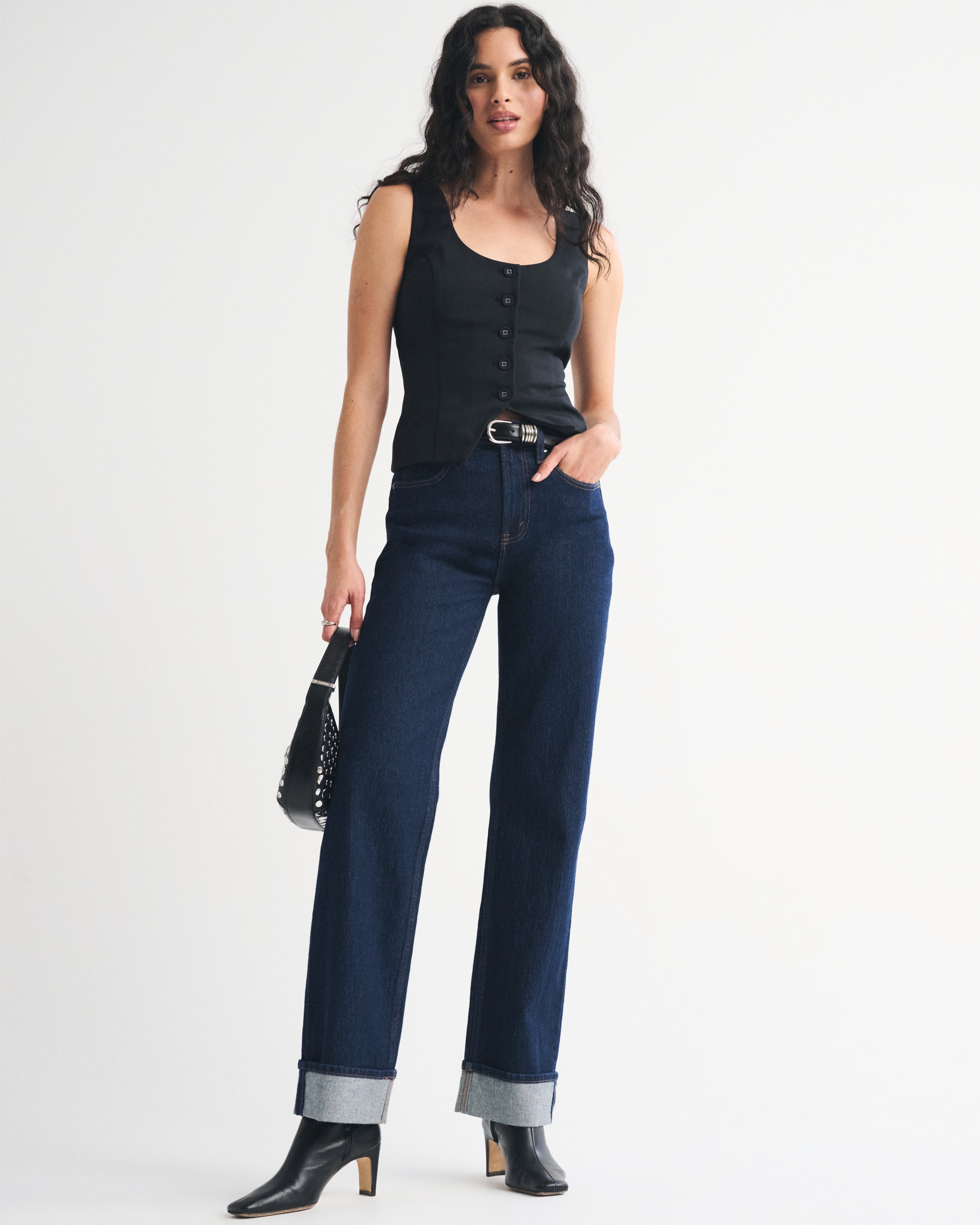 Женские жилеты Abercrombie & Fitch Tie-Back Scoopneck Vest — фото 3