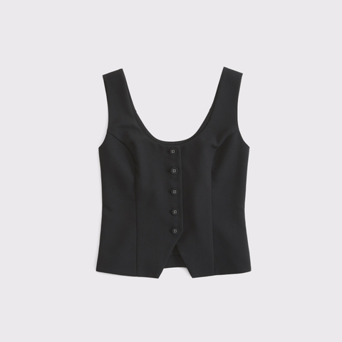 Женские жилеты Abercrombie & Fitch Tie-Back Scoopneck Vest