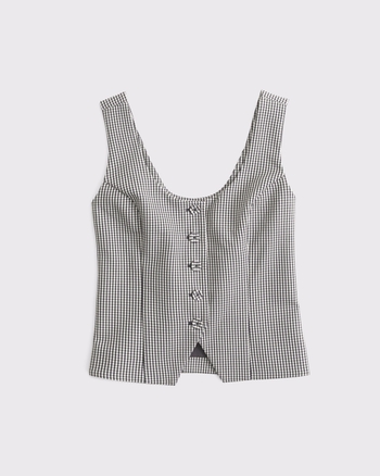 Women's Tie-Back Scoopneck Vest | Women's New Arrivals | Abercrombie.com