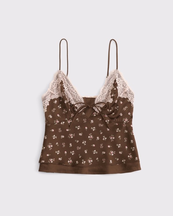 Women's A&F Bella 2-in-1 Reversible Tie-Front Cami | Women's Tops
