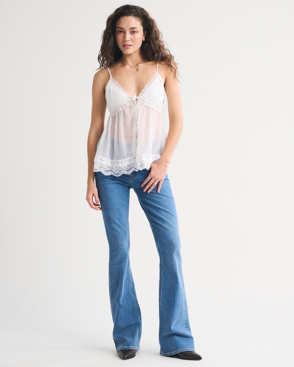 A&F Bella Bra-Free Duster Cami, White view 2