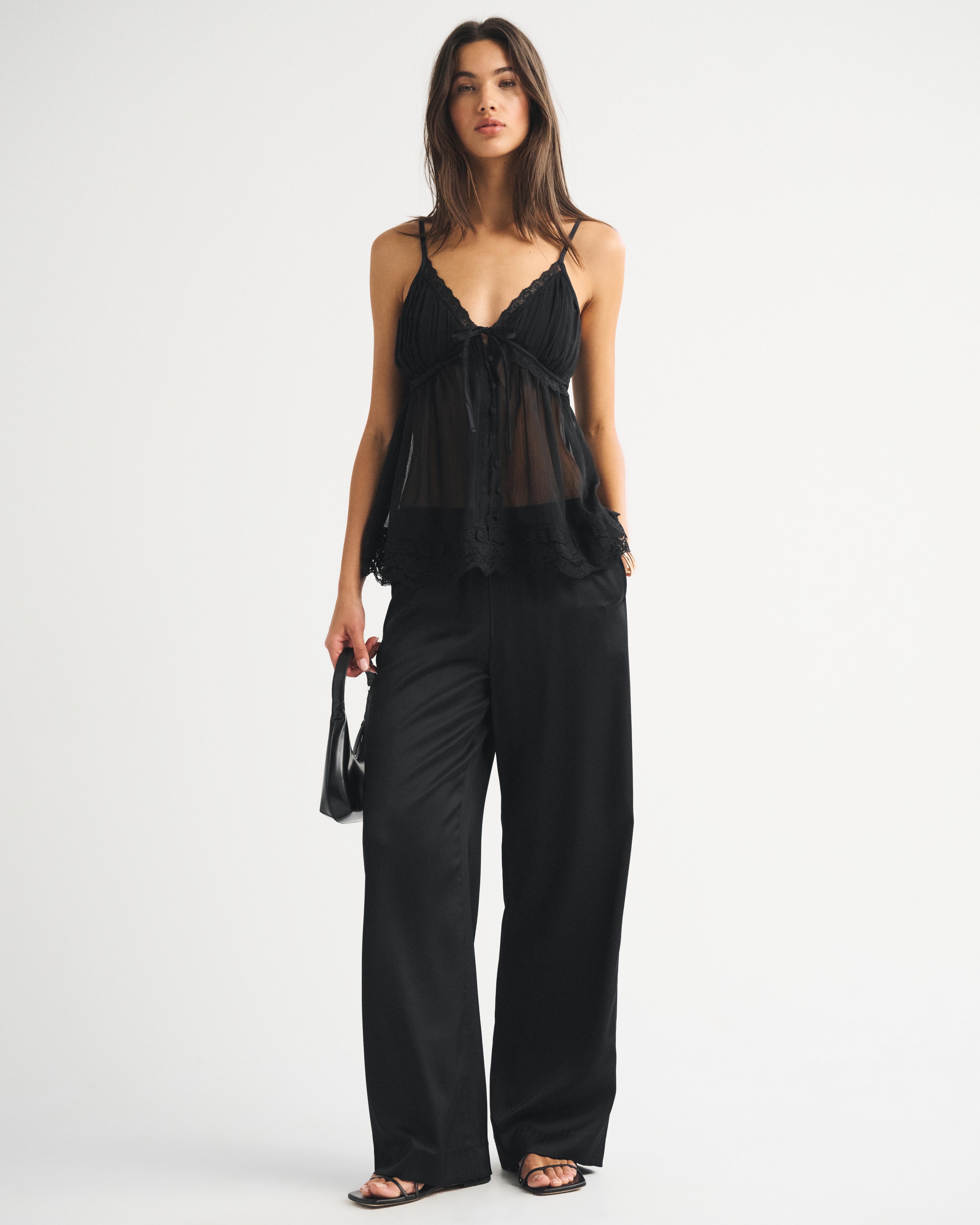 Женские топы Abercrombie & Fitch Button-Through Bella Cami — фото 3