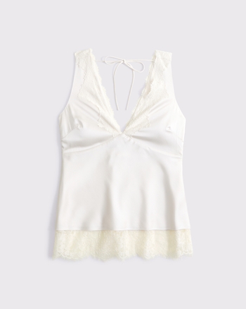 Lace-Trim Tie-Back Tank from Abercrombie & Fitch - $65