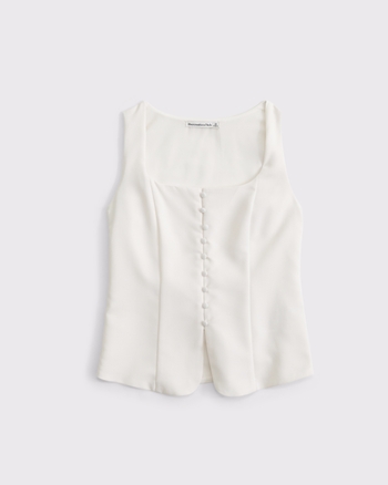 Long-Length Button-Through Vest from Abercrombie & Fitch - $65