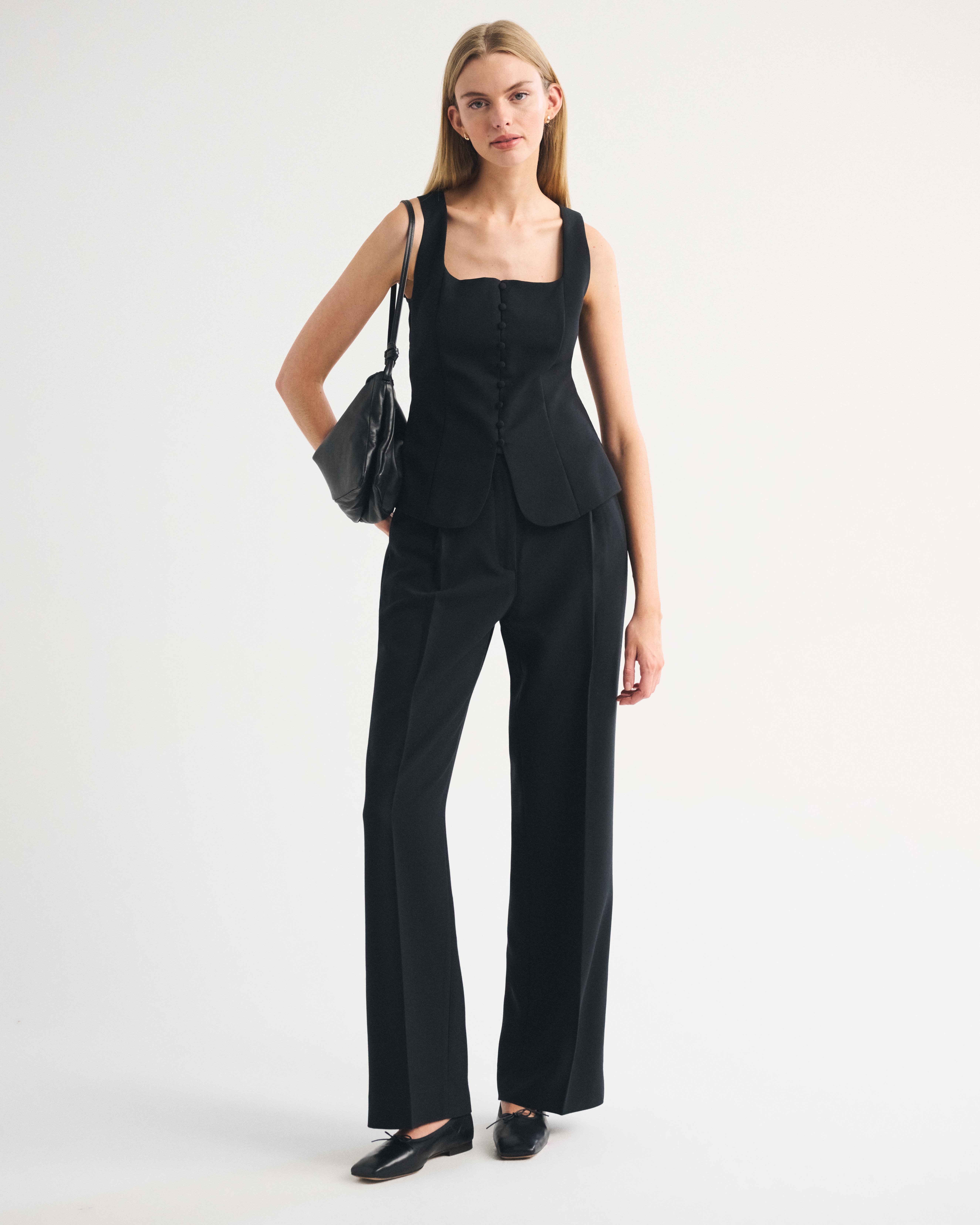 Женские жилеты Abercrombie & Fitch Long-Length Button-Through Vest — фото 3