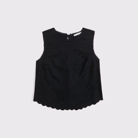 Женские топы Abercrombie & Fitch Linen-Blend Tie-Back Top