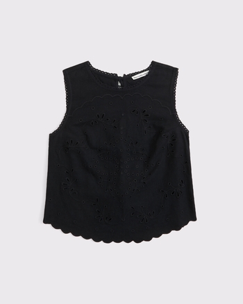 Linen-Blend Tie-Back Top from Abercrombie & Fitch - $65