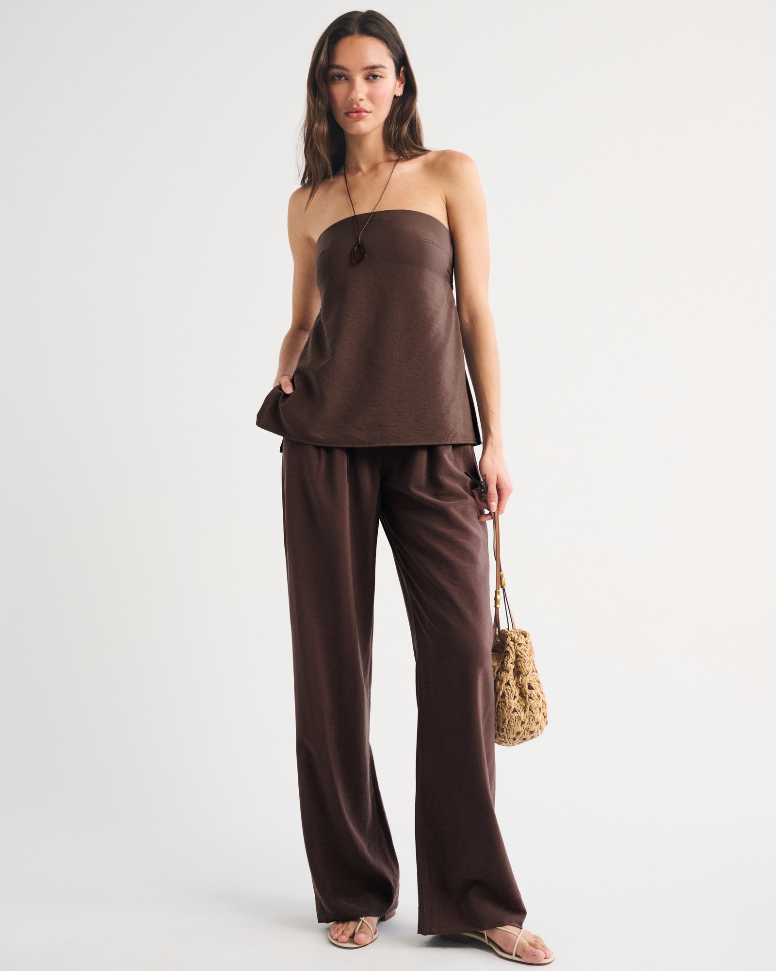 Women's Strapless Open-Back Set Top | Women's Tops | Abercrombie.com