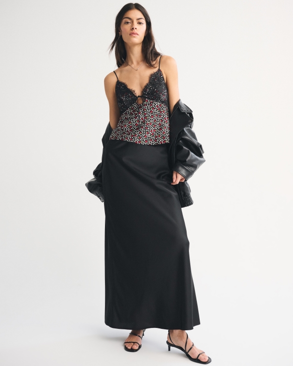 A&F Bella 2-in-1 Reversible Tie-Front Cami