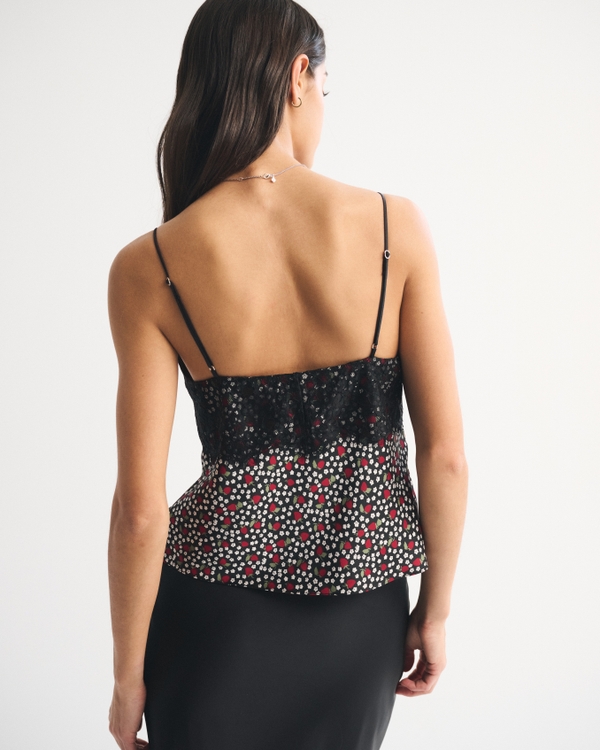 A&F Bella 2-in-1 Reversible Tie-Front Cami