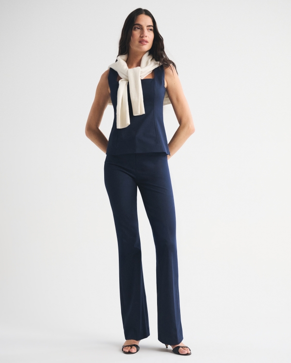 Haut A&F Forme à encolure carrée, Indigo Foncé view 2