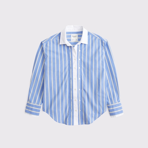 Женские рубашки Abercrombie & Fitch Oversized Poplin Shirt