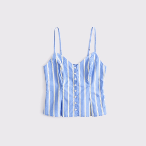 Женские топы Abercrombie & Fitch Poplin Button-Through Cami
