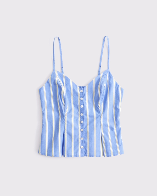 Poplin Button-Through Cami