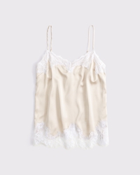 Lace and Satin Slip Cami