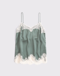 Lace and Satin Slip Cami