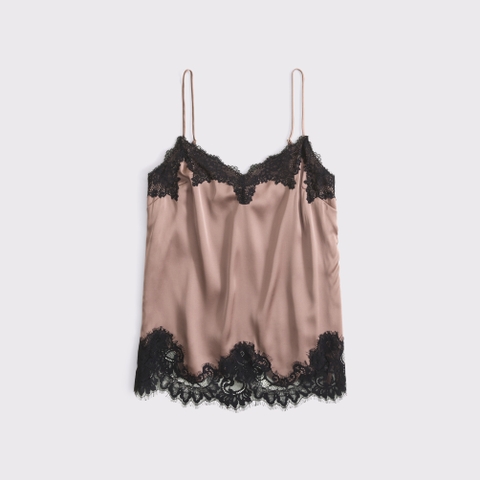 Женские топы Abercrombie & Fitch Lace and Satin Slip Cami