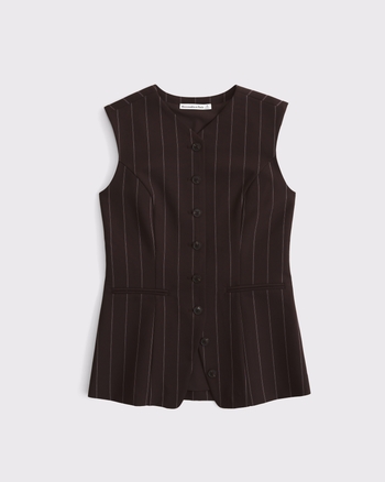 Tailored Button-Up Vest