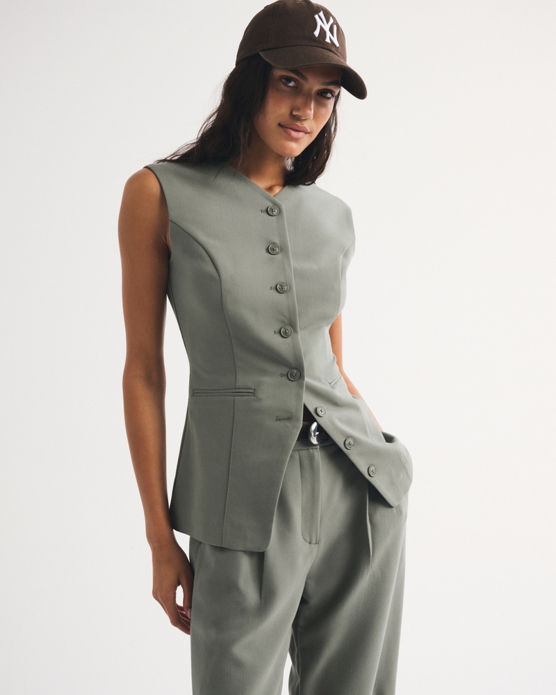 Tailored Button-Up Vest - thumbnail 8