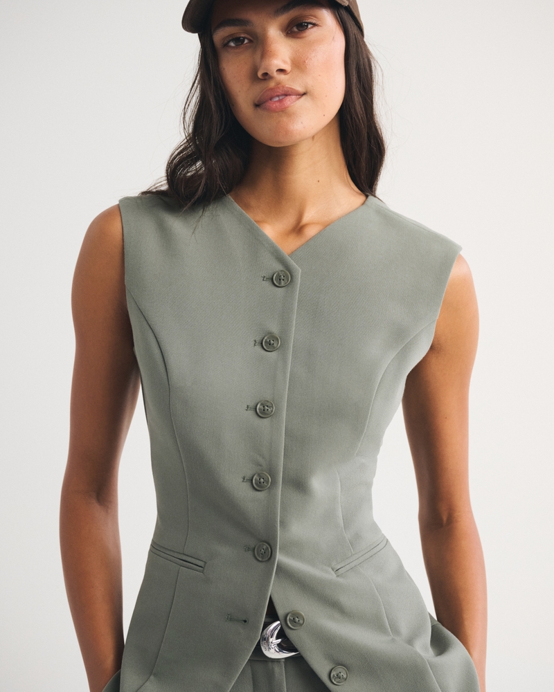 Tailored Button-Up Vest - thumbnail 9