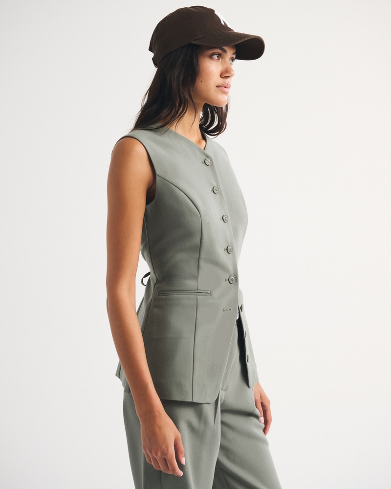 Tailored Button-Up Vest - thumbnail 10