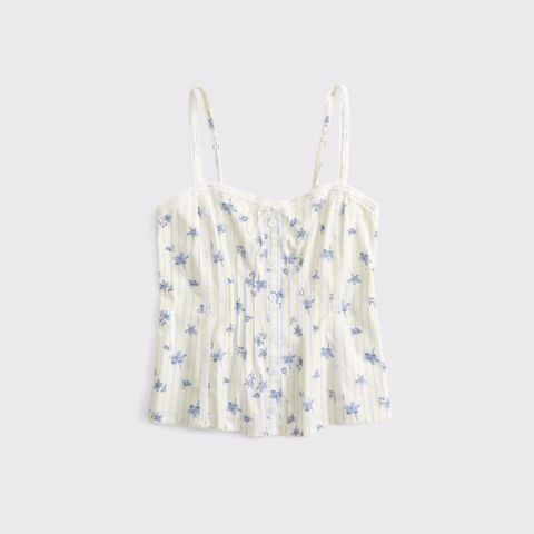 Женские топы Abercrombie & Fitch Tie-Front Lace-Trim Cami