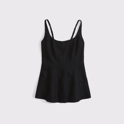 Женские топы Abercrombie & Fitch 100% Linen Peplum Top
