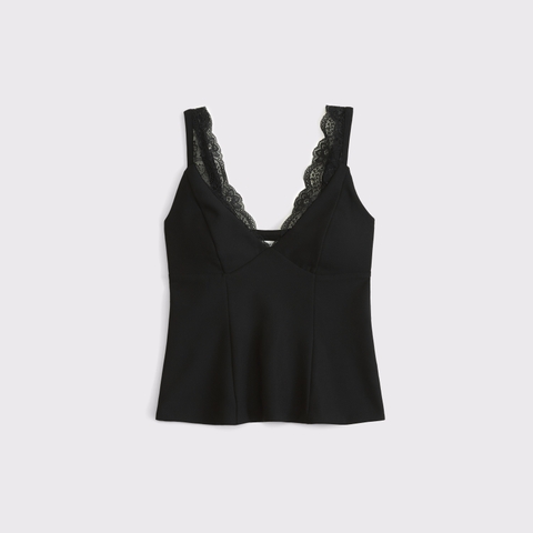 Бра Free, глубокий вырез, кружевная отделка — Abercrombie & Fitch