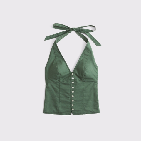 Женские топы Abercrombie & Fitch Button-Front Halter Top