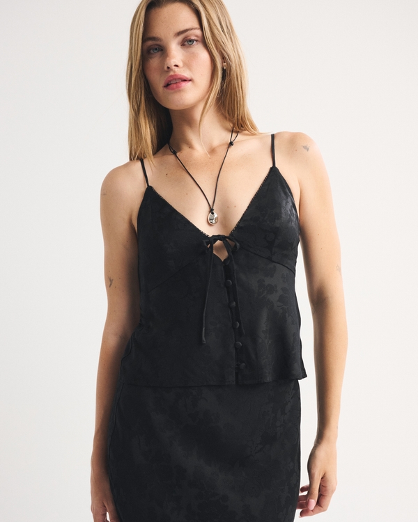 The A&F Bra-Free Bella Cami, Black view 1
