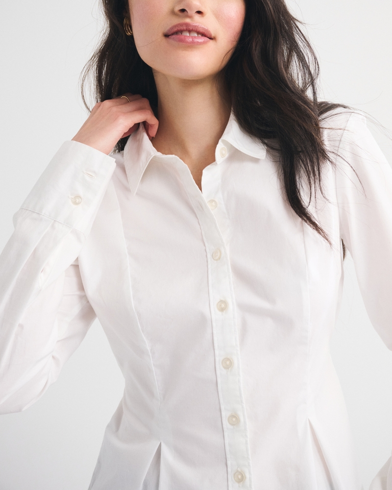 Cinched Poplin Shirt - thumbnail 8
