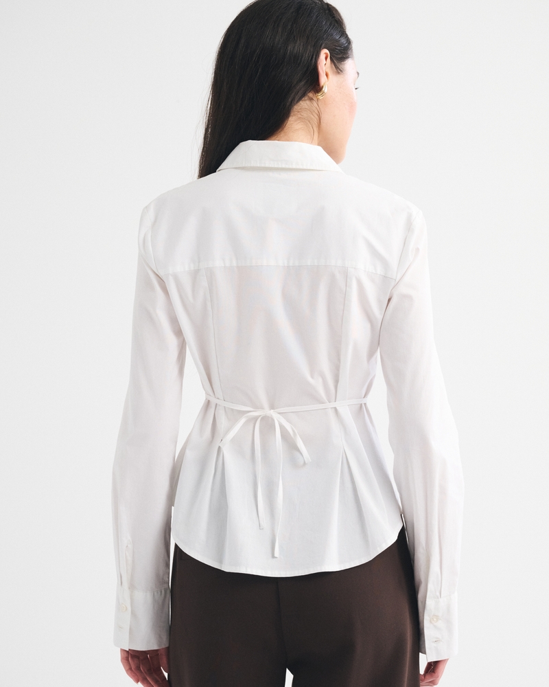 Cinched Poplin Shirt - thumbnail 10