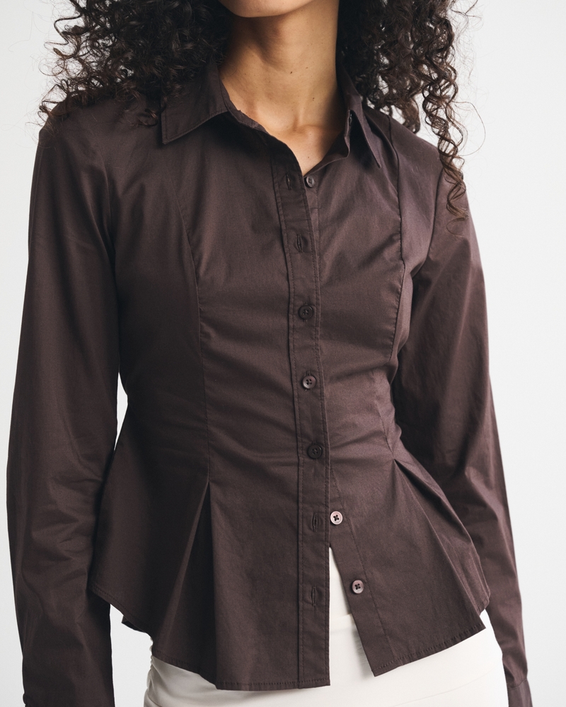 Cinched Poplin Shirt - thumbnail 3